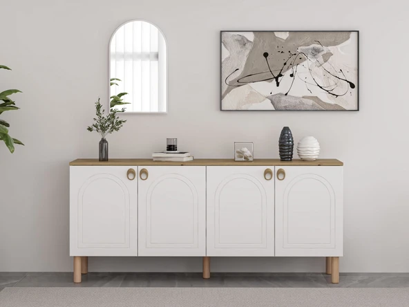 Minar Lotus Konsol Aynalı Set - Byz-Artısan ürün görseli 1