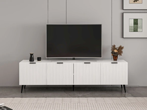 Minar Kale Tv Ünitesi Plus - Beyaz Beyaz ürün görseli 1