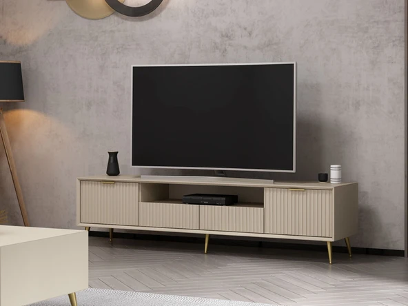 Minar Kale Luxe Tv 180 Cm Ayaklı Tv Unıtesı-Kumtası ürün görseli 1
