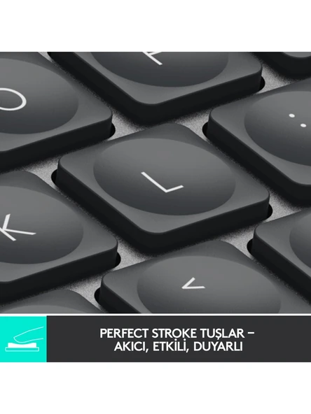 Logitech MX Keys Mini 920-010504 TKL Q Kablosuz Klavye - Resim 2