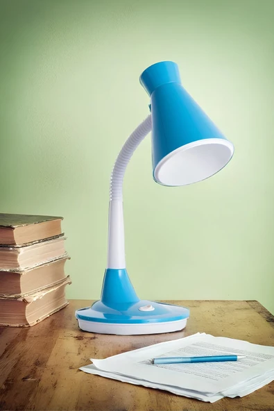 Büyük Boy Akrobatik Masa Lambası - Kitap Okuma, Ders Çalışma ve Gece Lambası, Max 10W Ampül ürün görseli 1