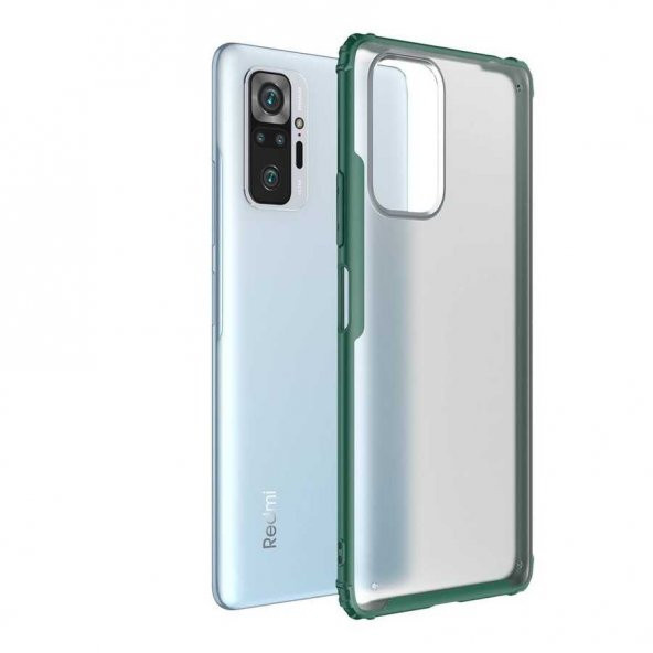 Xiaomi Redmi Note 10 Pro Kılıf Kamera Çıkıntılı Airbag Tasarım Sert Silikon ürün görseli 1