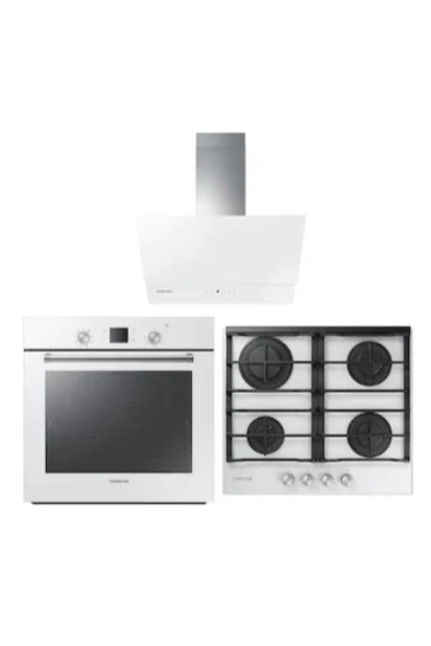 SAMSUNG NV60M7140BW - NA64M7100AW - NK24M7060VW Beyaz Ankastre Set ürün görseli 1