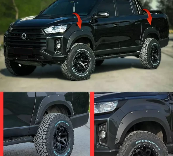 Ssangyong Musso 2017-2023 Çamurluk Dodik Set - Resim 2