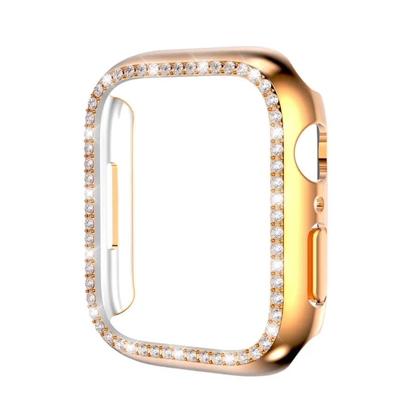 Apple Watch 42mm Saat Ekran Kasa Koruyucu Taşlı Lüxry ZRGard-05 ürün görseli 1