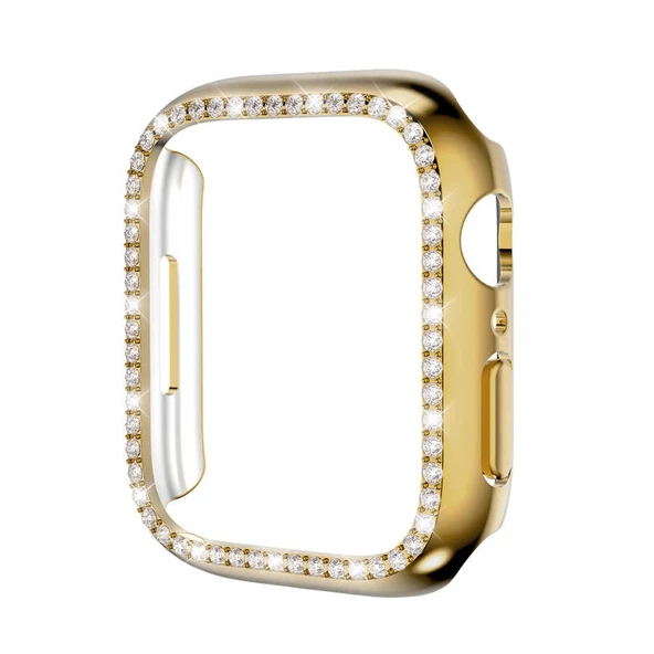 Apple Watch 44mm Saat Ekran Kasa Koruyucu Taşlı Lüxry ZRGard-05 ürün görseli 1
