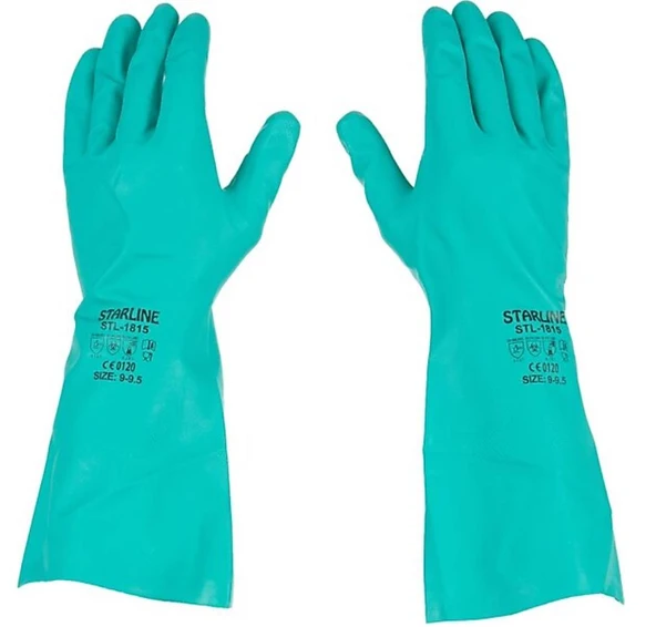 Kimyasal Nitril Eldiven Starline Stl-1815 AJKLMNOPT EN 388: 4101X 8-8,5 Beden ürün görseli 1