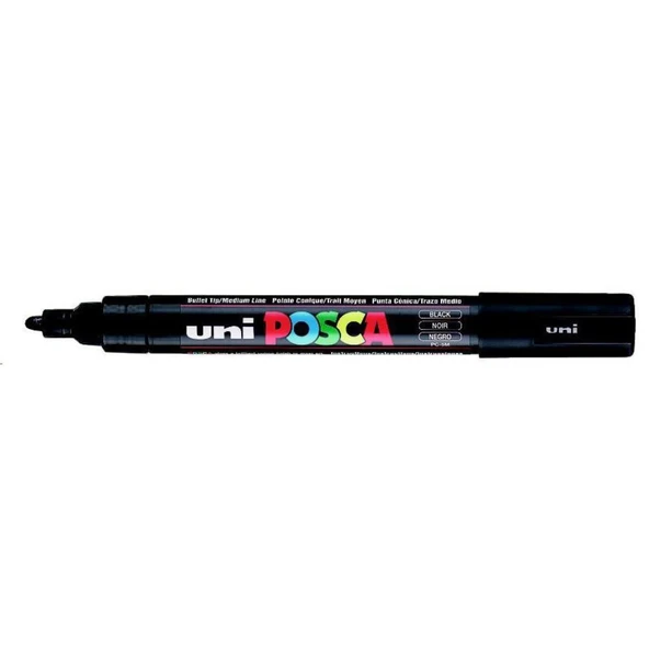 UNI OZEL MARKER POSCA SIYAH 1 LI (PC-5M) ürün görseli 1