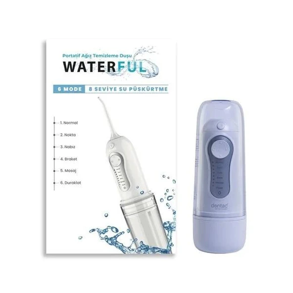 Dentac Waterfull  Portatif Ağız Temizleme Duşu Beyaz ürün görseli 1