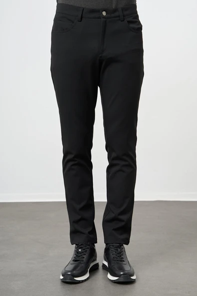 Siyah Esnek 5 Cep Casual Slim Fit 5 Cep Pantolon 1003245161 ürün görseli 1