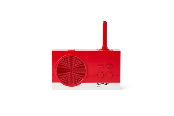 Lexon x Pantone Tykho 3 Bluetooth Hoparlör ve Radyo Kırmızı ürün görseli 1