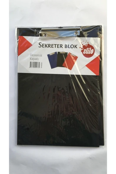 STİLO SEKRETERLİK KAPAKLI SİYAH ürün görseli 1