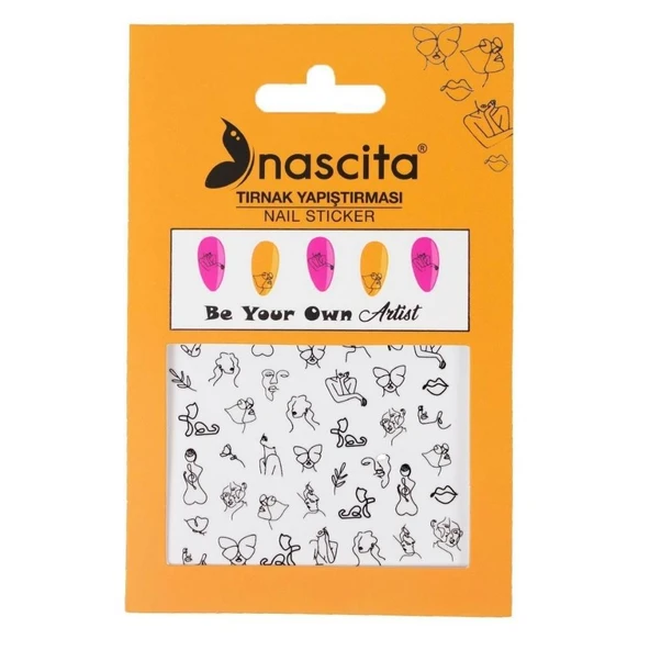 Nascita Art Line Tırnak Sticker ürün görseli 1
