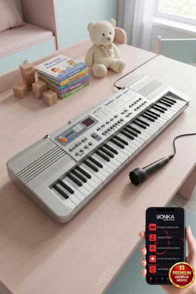 Rennes NR-610 Çocuklar İçin 61 Tuşlu Org USB MP3 Pilli Mikrofonlu Org (3-12 Yaş) ürün görseli 1