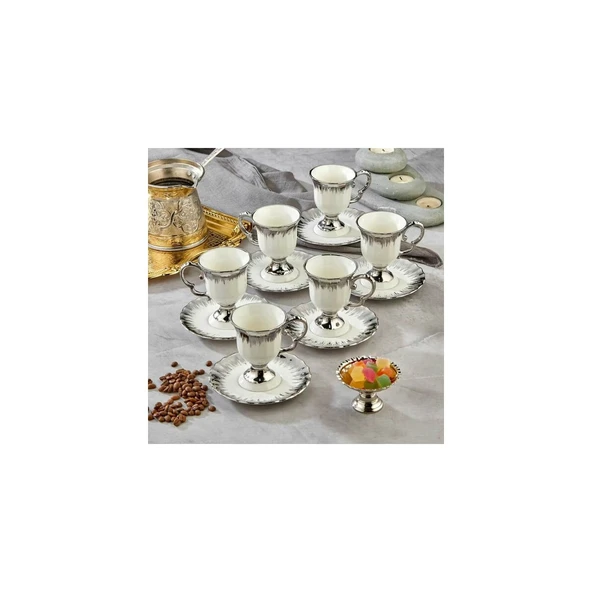 AKILLIELMA-COOKER FİNCAN TAKIMI KAHVE PORSELEN 12 PARÇA CKR3536 ürün görseli 1