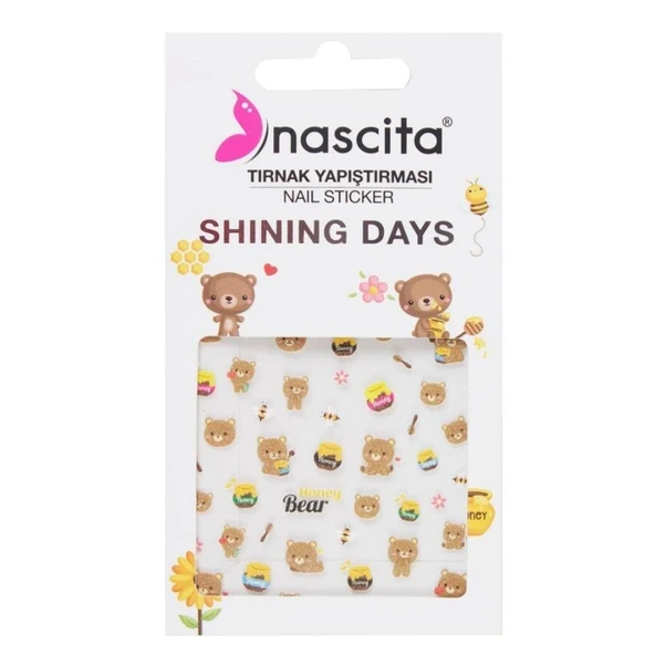 Nascita Honey Bear Tırnak Stickerı ürün görseli 1