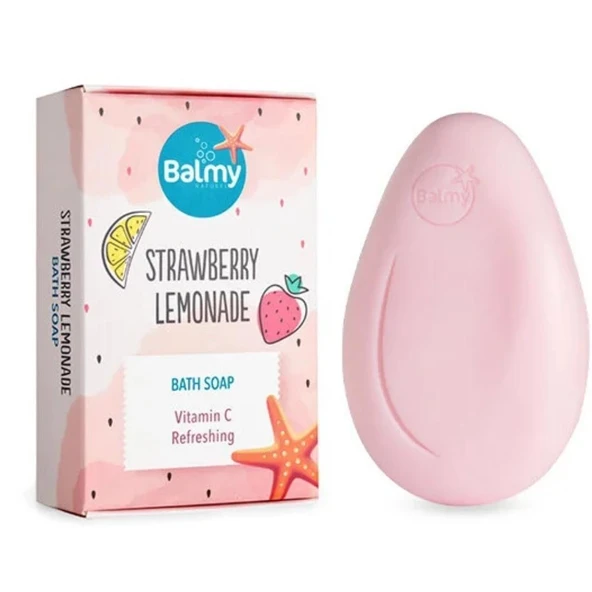 Balmy Çilekli Limonata Esanslı Katı Sabun 110gr ürün görseli 1