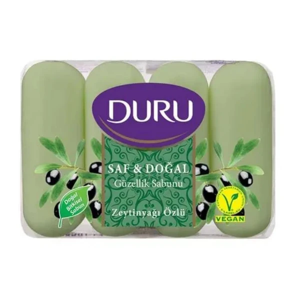 Duru Saf&Doğal Zeytinyağı Güzellik Sabunu 4 x 70gr ürün görseli 1