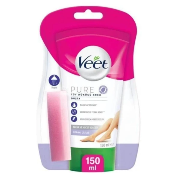 Veet Duşta Tüy Dökücü Krem Pure 150ml ürün görseli 1