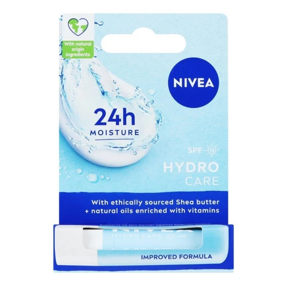 Nivea Hydro Care Dudak Bakım Kremi 4,8 gr ürün görseli 1