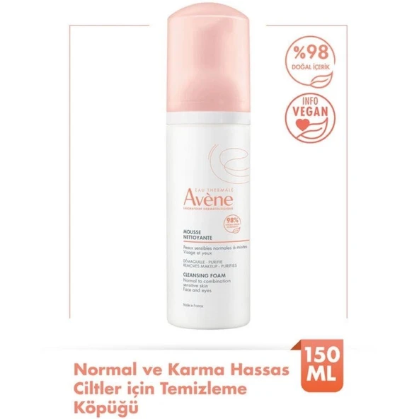 Avene Mousse Nettoyante Cilt Temizleyici Köpük 150ml ürün görseli 1