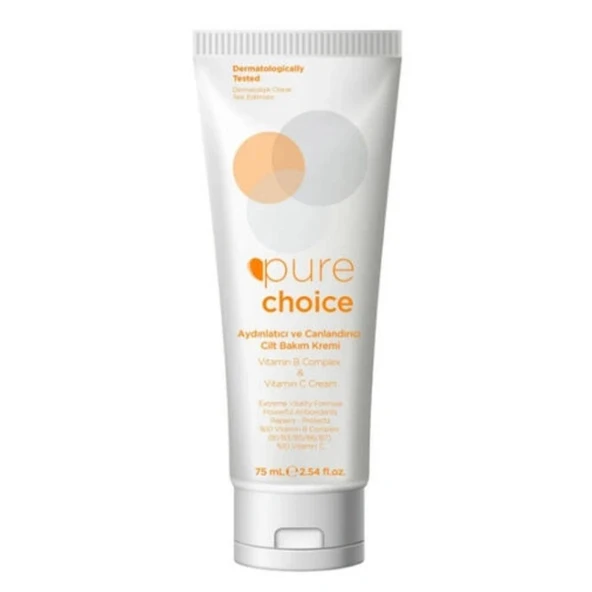 Pure Choice Vitamin C ve Vitamin B Complex Cilt Bakım Kremi 75ml ürün görseli 1
