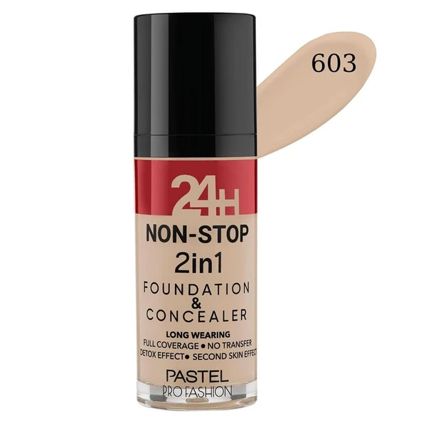 Pastel Profashıon 24H Non-Stop 2in1 Foundatıon & Concealer 603 ürün görseli 1