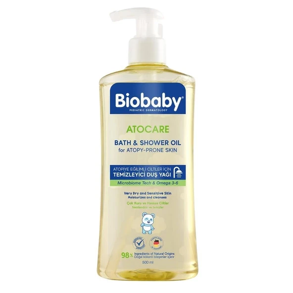 Biobaby Atocare Temizleyici Duş Yağı 500ml ürün görseli 1