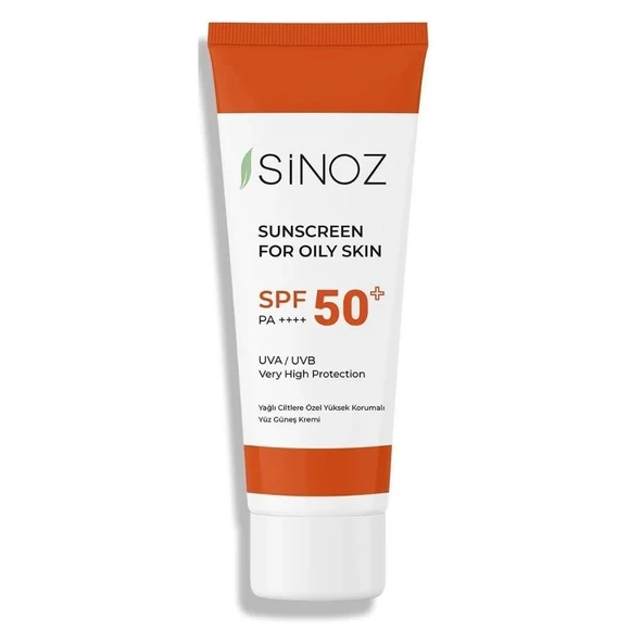 Sinoz Spf 50 Sebum Dengeleyici Aydınlatıcı Yüksek Koruma Yüz Güneş Kremi 50ml ürün görseli 1