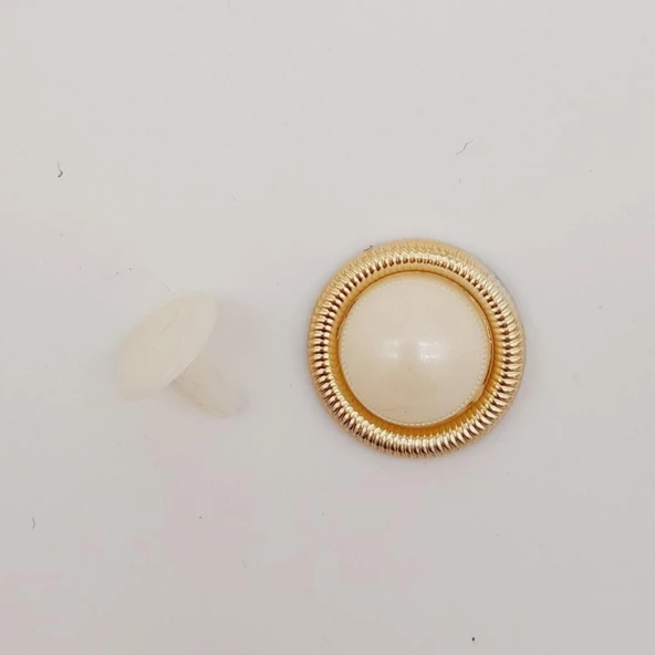 Çanta Aksesuar Plastik İnci Model Süs Light Gold Renk ürün görseli 1
