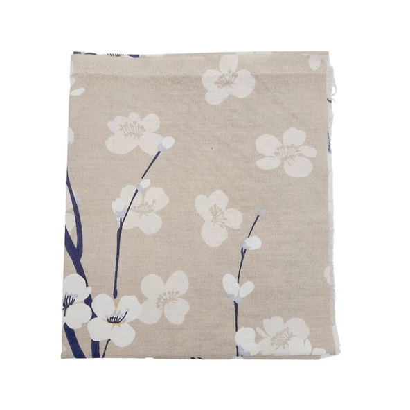 Çanta Aksesuar 80x35 cm Pamuklu Astarlık Kumaş Papatya Desen Vizon Renk No:39 ürün görseli 1