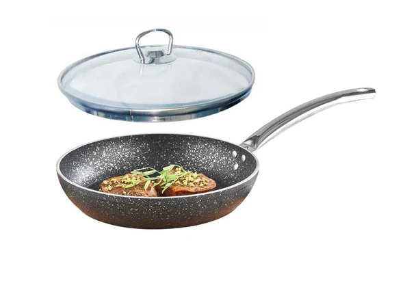 Granit Tava 20 CM Cam Kapaklı ürün görseli 1