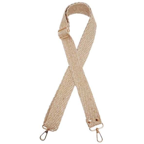 Çanta Aksesuar 120x3 cm Jüt Kolon Çanta Sapı Gold Simli Light Gold Metalli ürün görseli 1