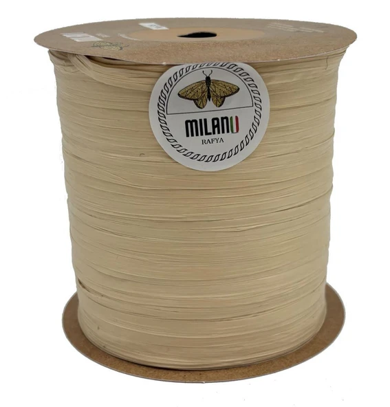 Çanta Aksesuar Milano Rafya Koyu Krem  Renk 100 gr (NO:35) ürün görseli 1