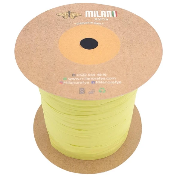 Çanta Aksesuar Milano Rafya Neon Yeşil Renk 100 gr ürün görseli 1