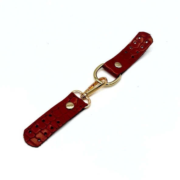 Çanta Aksesuar Gerçek Deri Kancalı Böce (Kilit) Croco Taba Renk Light Gold Metalli ürün görseli 1
