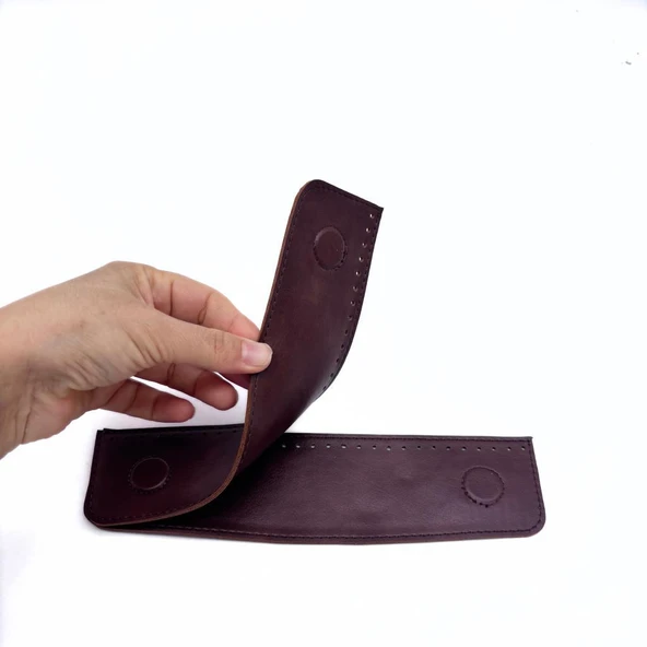 Çanta Aksesuar Bordo Suni Derili Çift Gizli  Mıknatıs ürün görseli 1