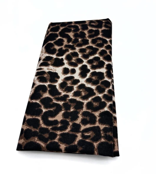 Çanta Aksesuar 90x50 cm Duck Astarlık Kumaş Leopar Desen ürün görseli 1