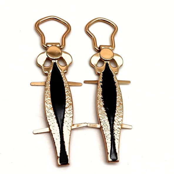 Çanta Aksesuar Light Gold Metal Kulpluk 2 Adet Model:3 ürün görseli 1
