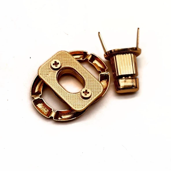 Çanta Aksesuar Light Gold Renk Çift Halkalı Cha Model - Resim 3
