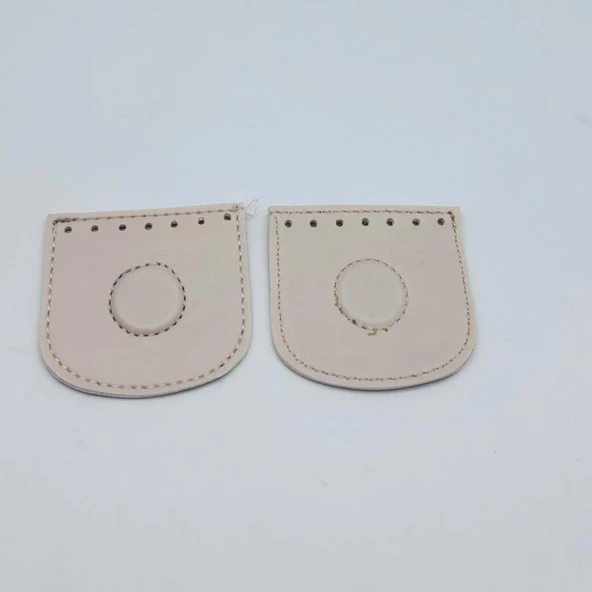 Çanta Aksesuar Krem Suni Derili Tek Dikim Gizli Mıknatıs ürün görseli 1