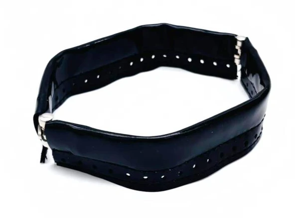 Çanta Aksesuar Siyah Rugan Renk Derili Metal Çanta Ağzı 18 Cm ürün görseli 1