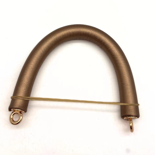Çanta Aksesuar 27 cm Rulo Model Suni Deri Gold Çanta Sapı Light Gold Metalli ürün görseli 1