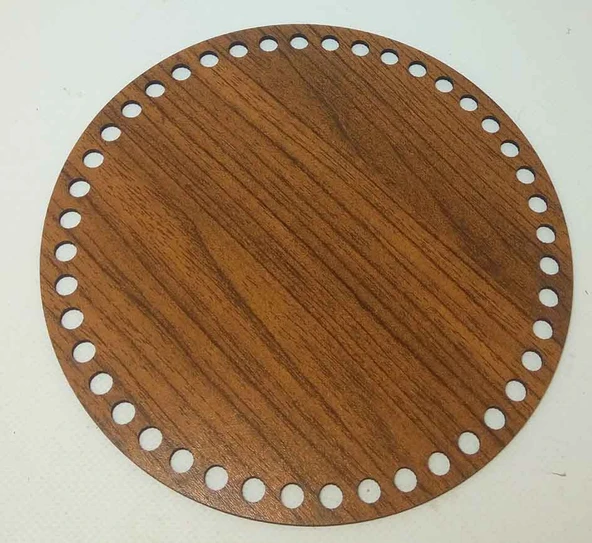 Çanta Aksesuar Ahşap 25 Cm Çapında Plaka ürün görseli 1