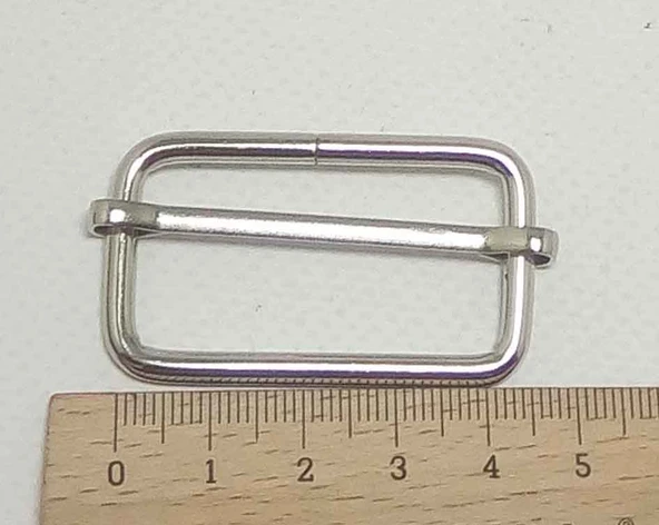 Çanta Aksesuar Gümüş Renk 4X2 Cm Ayarlama Aparatı . ürün görseli 1