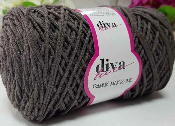 Çanta Aksesuar Diva Pamuk Makrome Koyu Kahve(Kalın) ürün görseli 1