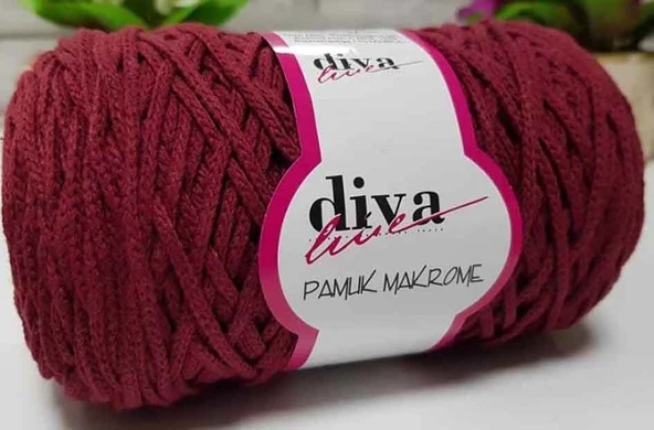 Çanta Aksesuar Diva Pamuk Makrome Bordo (Kalın) ürün görseli 1