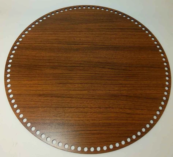 Çanta Aksesuar Ahşap 40 Cm Çapında Plaka ürün görseli 1