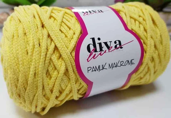Çanta Aksesuar Diva Pamuk Makrome Sarı (Kalın) ürün görseli 1