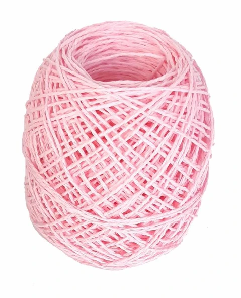 Çanta Aksesuar Pembe 50 Gr Sarılmış Kağıt İp ürün görseli 1